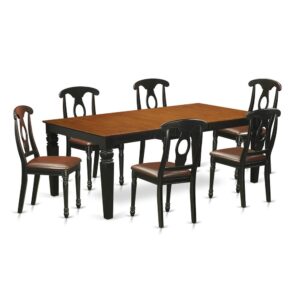 modern touch to any kitchen or dining area. This kind of 7 Piece Dining room table set with 1 table and 6 dining room chairs. Premium quality kitchen set which is made from 100% Asian Hardwood. Simply no MDF