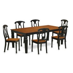 contemporary touch to any kitchen or dining room. This kind of 7 Piece Kitchen table set with 1 table and 6 dining room chairs. Top notch kitchen set which is made from 100% Asian Hardwood. Simply no MDF