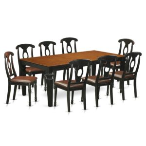 modern touch to any kitchen area or dining room. This type of Nine Piece Kitchen table set with 1 table and Eight kitchen chairs. Premium quality kitchen set which is made out of 100% Asian Hardwood. Simply no MDF