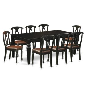 Contemporary Touch To Any Kitchen Area Or Dining Area. This Kind Of 9 Piece Dining Table Set With One Table And Eight Dining Room Chairs. Premium Quality Kitchen Set Which Made From 100% Asian Hardwood. Simply No Mdf