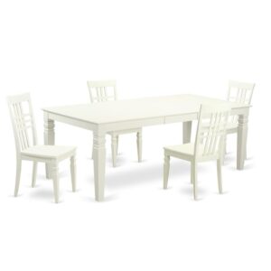 modern touch to any kitchen area or dining area. This type of 5 Piece Kitchen table set with one table and 4 dining area chairs. High quality dining set which is made out of 100% Asian Hardwood. Simply no MDF