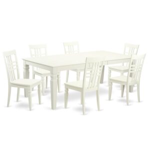 modern touch to any kitchen or dining room. This kind of 7 Piece Dining table set with one table and 6 dining room chairs. High quality kitchen set which is made from 100% Asian Hardwood. Simply no MDF