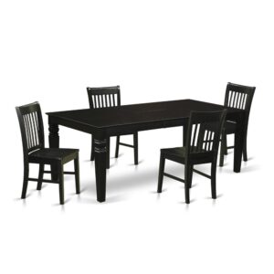 Modern Touch To Any Kitchen Or Dining Area. This Kind Of Five Piece Dining Room Table Set With 1 Table And Four Dining Room Chairs. Premium Quality Kitchen Set Which Made From 100% Asian Hardwood. Simply No Mdf