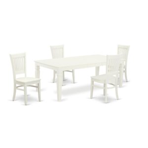 This small dining table set includes 4 beautiful kitchen chairs and a fantastic 4 legs kitchen table. The modern butterfly leaf dining room set offers a Linen White hardwood small table and excellent hardwood dining room chairs that will enhance the elegance to your kitchen. This rectangular kitchen dining table created from top quality rubber wood. This modern dining table has produced from high-quality solid woods that can Endurance to 300 lbs weight. This modern dining table set is colored with a top-quality Linen White finish. You can clean this set easily with any furniture clearance. This dining table set assembles simply because of its simple style. You can create this dining table set one place to another quickly. The kitchen dining table set is one of the most essential pieces of furniture in your house. It not only becomes the place to eat meals