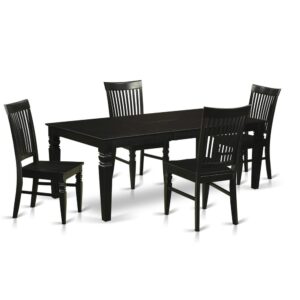 Contemporary Touch To Any Kitchen Or Dining Area. This Particular Five Piece Kitchen Table Set With 1 Table And 4 Kitchen Chairs. High Quality Kitchen Set Which Made Out Of 100% Asian Hardwood. Simply No Mdf
