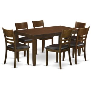 dining room chairs. The extendable leaf can be quite easily adjusted for making dining area for personal gatherings or larger social gatherings. Regency type dinette chair with curved lines supply comfortable support on your back while adding an attractive accent. Kitchen dining chair seat in either solid wood