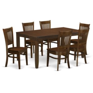 design and style and a gorgeous Espresso color well-matched to any sort of interior decoration design.The small table set comes with good looking slat back dining room chairs offer the most comfy design. Lavish and distinctive