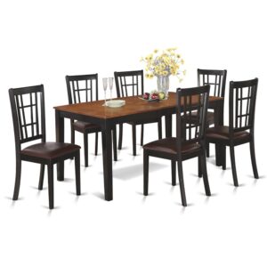 as well as a distinct Buttermilk & Cherry color alternative. Stable kitchen chairs are constructed with a very simple geometric back which will brings an feature of elegance to any dining room. Small kitchen table characteristics
