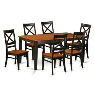 6 chairs. Strictly created from solid rubber wood generally recognized to as Asian Hardwood