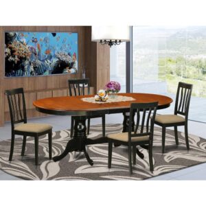 offers a great deal of room around this dining table set for close relatives and friends. A lovely shape of each kitchen dining chair presents a special aesthetic twist. The amazingly fabulous kitchen dining chairs will make any small space impressive.