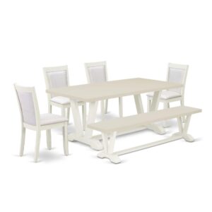 Our Eye-Catching Dining Room Set  Will Enhance The Appearance Of Any Dining Area With Its Stylish Model And Decor. This Kitchen Table Set  Includes An Attractive Wood Dining Table