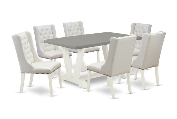 EAST WEST FURNITURE - V096FO244-7 - 7-Pc DINING TABLE SET