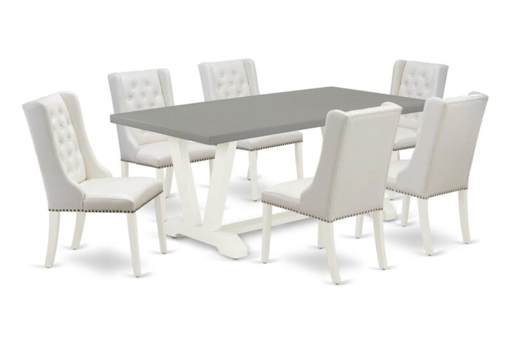 EAST WEST FURNITURE - V097FO244-7 - 7-Pc DINING TABLE SET