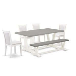 Our Eye-Catching Dining Set  Will Enhance The Beauty Of Any Dining Area With Its Stylish Style And Decor. This Kitchen Table Set  Contains A Dinner Table