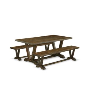 EAST WEST FURNITURE - V2-777 - 3-PIECE Small Dining Table Set