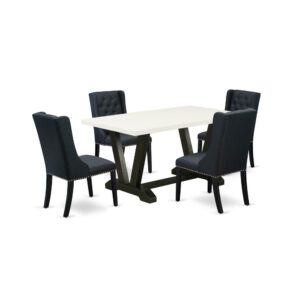 EAST WEST FURNITURE - V626FO624-5 - 5 PIECE DINING TABLE SET