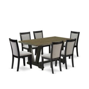 EAST WEST FURNITURE - X796MZ748-7 - 7-Pc DINING ROOM TABLE SET