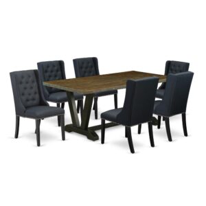 EAST WEST FURNITURE - V677FO624-7 - 7-PC DINING ROOM TABLE SET