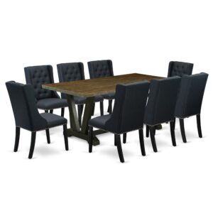 EAST WEST FURNITURE - V677FO624-9 - 9-PIECE DINING TABLE SET
