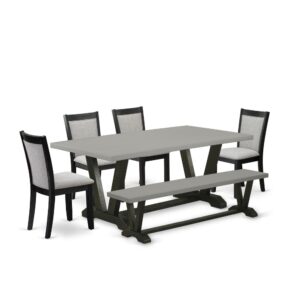 This Modern Dining Table Set  Includes A Dinner Table