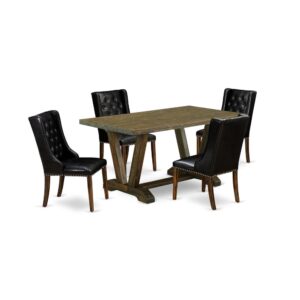 EAST WEST FURNITURE - V776FO749-5 - 5 PIECE DINING TABLE SET