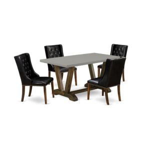 EAST WEST FURNITURE - V796FO749-5 - 5-PC DINING ROOM TABLE SET