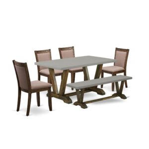 This Dining Room Set  Includes 4 Parson Chairs
