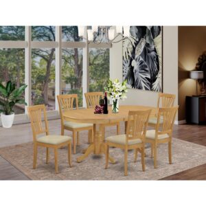 the dinette table set is certainly well-crafted with exceptional100% Asian solid wood. Convenience of dining table is vital element in style with a18 inch self-storage extension leaf which makes a small kitchen table extension a "breeze.” The slat-back dining chairs are enticing with comfy hardwood or soft-padded seats.