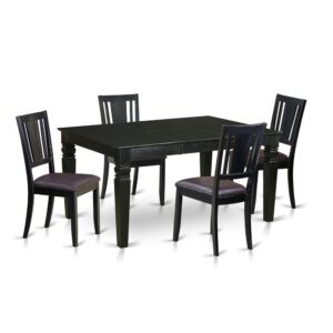 our dinette set is sure to transform the ambiance of any dining space. The dinette set contains 4 chairs and has a maximum seat capacity of 7