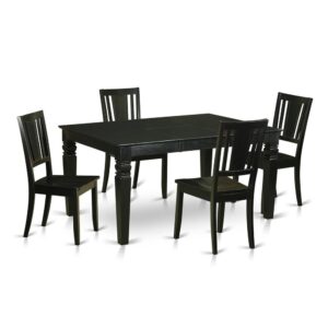 our table and chairs set is certain to transform the ambiance of any dining room. The dinette set 4 chairs and has a maximum seat capacity of 7