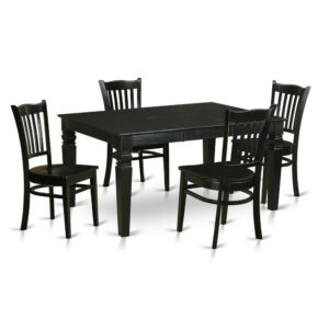 our dinette table set is sure to transform the ambiance of any dining area. The dinette set comes with 4 chairs and has a maximum seat capacity of 7