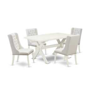EAST WEST FURNITURE - X026FO244-5 - 5 Pc DINING ROOM TABLE SET