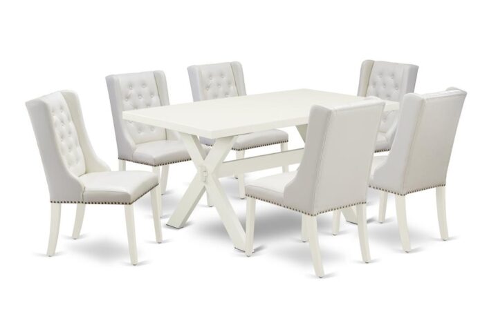 EAST WEST FURNITURE - X026FO244-7 - 7-PIECE DINING SET