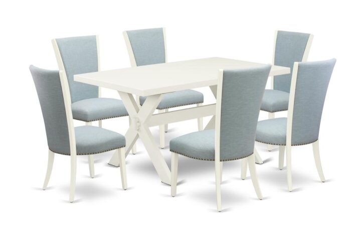 EAST WEST FURNITURE - X026VE215-7 - 7-Pc DINING TABLE SET