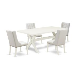 EAST WEST FURNITURE - X027FO244-5 - 5-Pc DINING TABLE SET