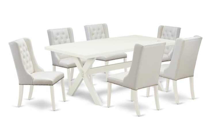 EAST WEST FURNITURE - X027FO244-7 - 7-PIECE DINING TABLE SET