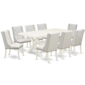 EAST WEST FURNITURE - X027FO244-9 - 9-PIECE DINING ROOM SET