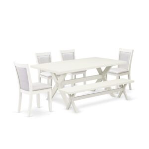 Our eye-catching dining room table set will boost the appearance of any dining area with its stylish model and decor. This 7-Piece table set consists of an attractive dining table and 6 matching dining chairs. This kitchen table set adds some simple and contemporary beauty to your home. Ideal for dinette