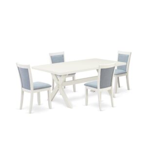 Our eye-catching dining set will boost the appearance of any dining area with its stylish design and decor. This 9-Piece dinner table set contains a modern dining table and 8 matching dining room chairs. This kitchen table set adds some simple and contemporary beauty to your home. Ideal for dinette