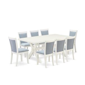 Our eye-catching dining table set will enhance the beauty of any dining area with its stylish design and decor. This 7-Piece dinette set includes an elegant rectangular table and 6 matching dining chairs. This dining room table set adds some simple and contemporary beauty to your home. Ideal for dinette