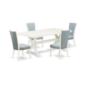 EAST WEST FURNITURE - X027VE215-5 - 5-Pc MODERN DINING TABLE SET