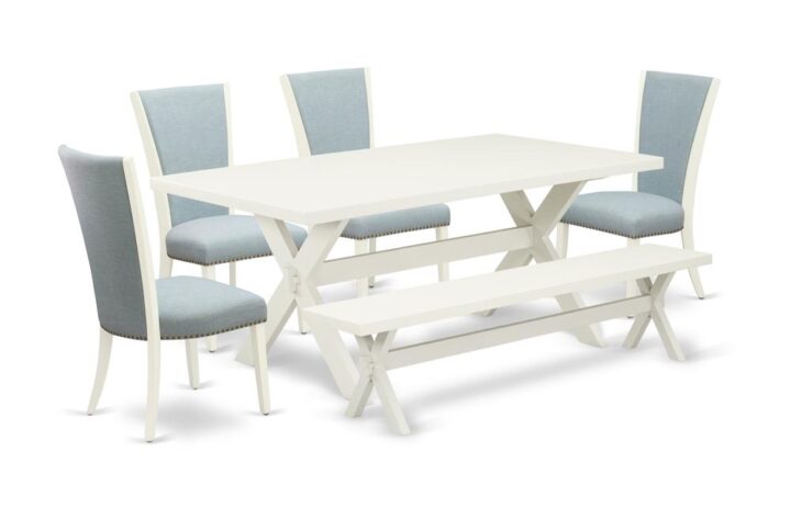 EAST WEST FURNITURE - X027VE215-6 - 6-PIECE DINING TABLE SET