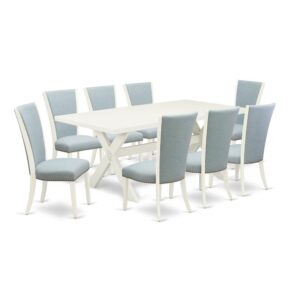 EAST WEST FURNITURE - X027VE215-9 - 9-PIECE DINING TABLE SET