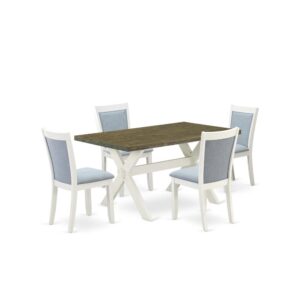 Our eye-catching modern dining table set will boost the appearance of any dining area with its stylish design and decor. This 7-Piece dinner table set consists of an attractive dinner table and 6 matching dining chairs. This dinner table set adds some simple and contemporary beauty to your home. Ideal for dinette