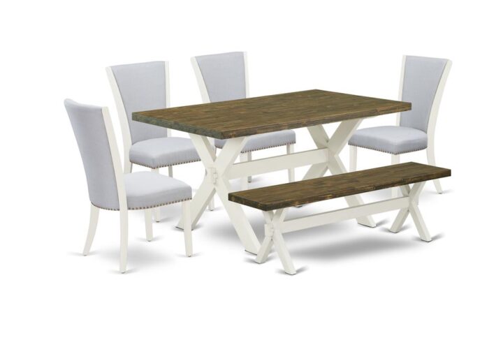 EAST WEST FURNITURE - X076VE005-6 - 6-Pc DINING TABLE SET