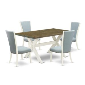 EAST WEST FURNITURE - X076VE215-5 - 5-PC MID CENTURY DINING SET
