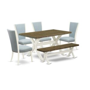EAST WEST FURNITURE - X076VE215-6 - 6-PC MID CENTURY DINING SET
