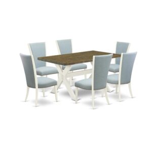 EAST WEST FURNITURE - X076VE215-7 - 7-PIECE DINING TABLE SET