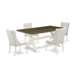 EAST WEST FURNITURE - X077FO244-5 - 5-PIECE DINING TABLE SET