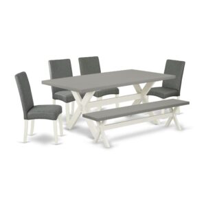 EAST WEST FURNITURE - X097DR207-6 - 6-PIECE DINING TABLE SET